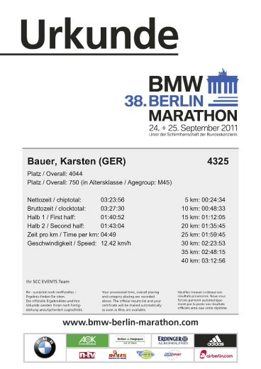 Berlin Marathon 2011